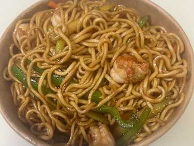 Tallarines con Gambas
