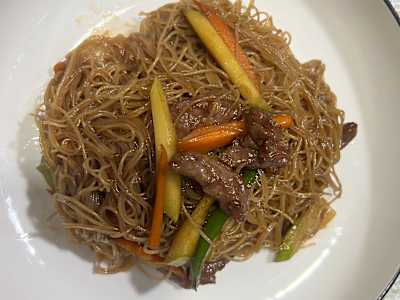 Fideos Chino con Ternera
