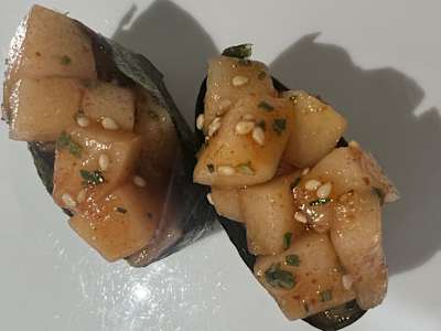 Sushi tartar pez  Mantequilla Picante