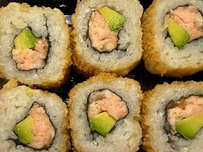 Crispa de salmón Roll