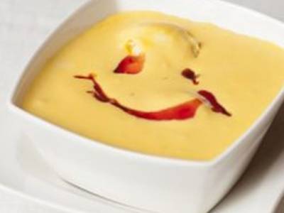 Mango Crème With Vanilla Icecream