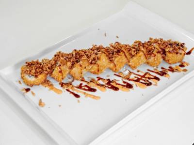 Crispy Salmón Roll, 8 Cortes
