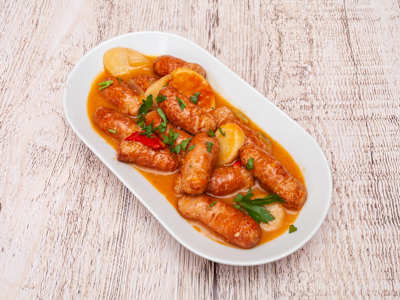Salchichas de Pollo al Vino