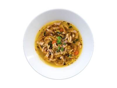 Sopa de Pollo con Champiñones