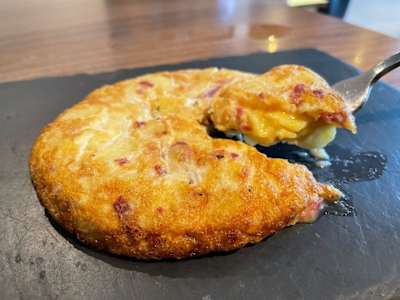 Mini Tortilla de Patata con Morcilla de Wagyu