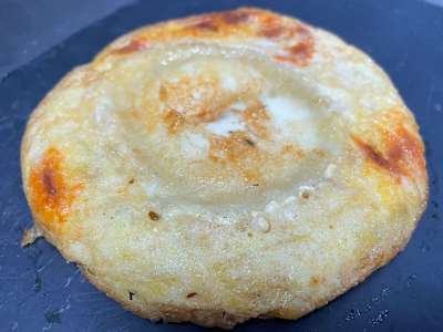 Mini Tortilla de Patata con Queso de Cabra y Sobrasada