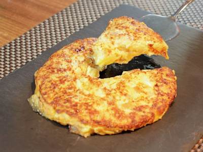 Mini Tortilla de Patata con Jamón y Trufa