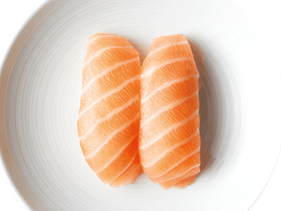 Nigiri Sushi Salmón, 2 Piezas