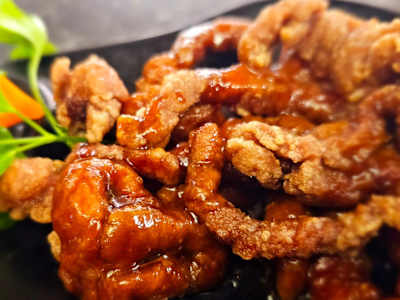 Tiras de ternera frito con salsa china