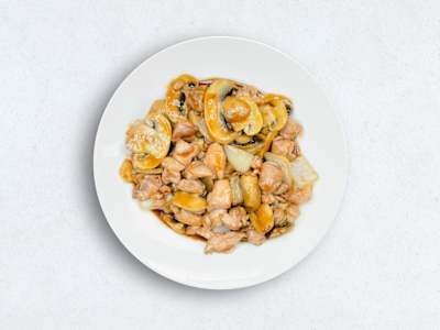 Pollo con Champiñones