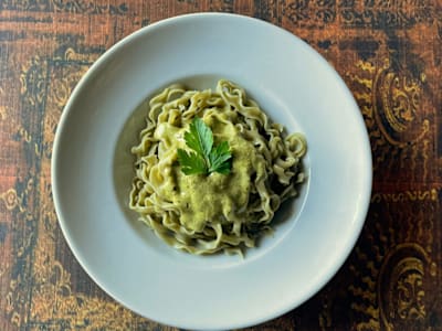 Fettuccini Verdi al Pesto Genovese
