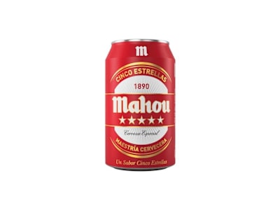 Cerveza Mahou 5 Estrellas, 33cl