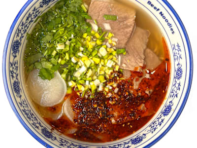 Ramen Lanzhou con Caldo de Ternera