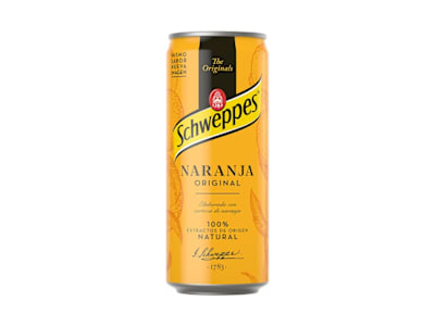 Schweppes Naranja, Lata