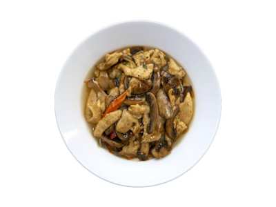 Pollo con Bambú y Setas Chinas