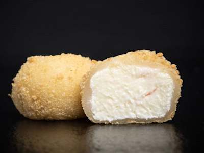 Mochi de Queso y Fresa