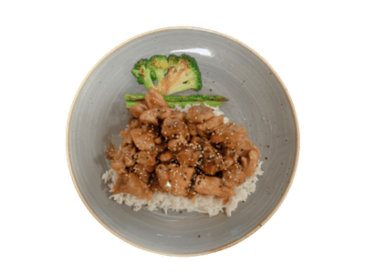 Pollo Teppanyaki con Arroz