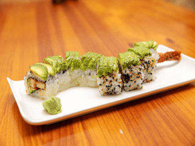 Dragon Aguacate y Shrimp, 8 Piezas