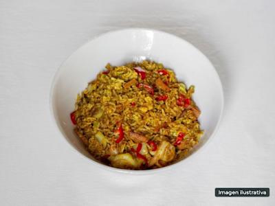 Arros Frito con Pollo Picante, Grande