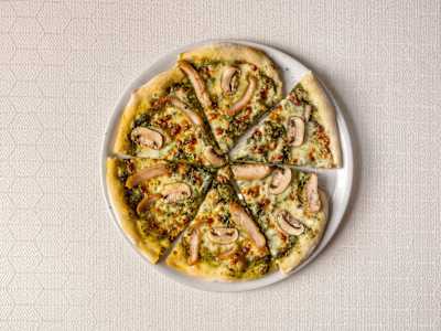 Pizza Pollo Al Pesto, Grande
