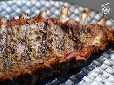 Pimientos Verdes + 1/2 Costilla de Cerdo