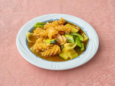 Calamares con Salsa de Curry