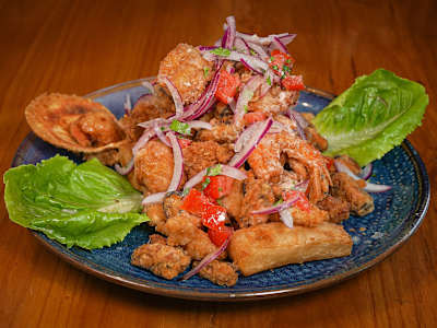 Jalea de Pescado y Mariscos para Compartir