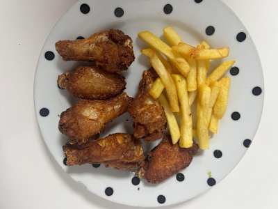 Alitas de Pollo con Patatas, 6 Unidades