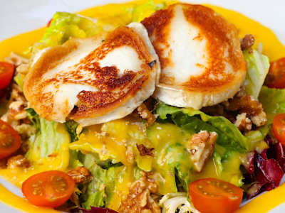 Ensalada de Mango y queso de Cabra