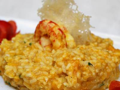 Risotto di Gamberi e Zucca