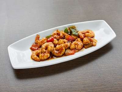 34 Gambas en Salsa Picante Wok