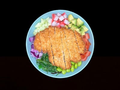Poke de pollo katsu