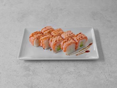 Rollito flambeado