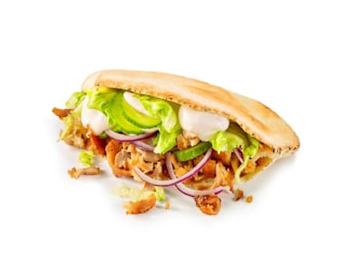 Pan de pita de pollo