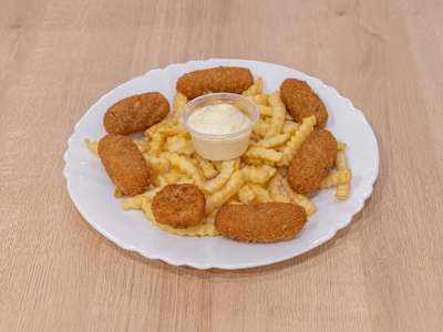 Croquetas, Patatas y Salsa Dulmi