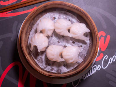 Hakao de Langostinos y Bambú, 6 Piezas
