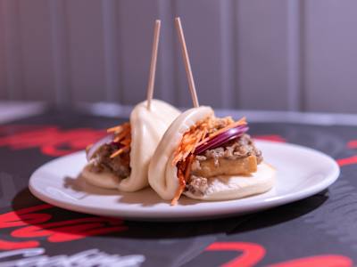 Bao Relleno de Setas y Verduras, 2 Piezas