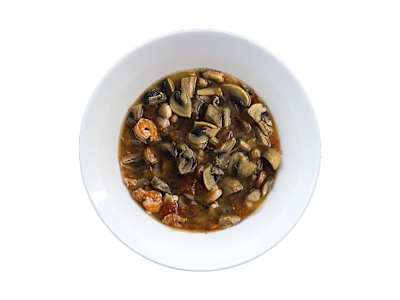 Gambas con Champiñón