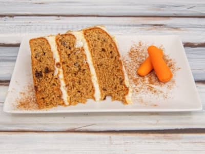 Porción de Tarta de Zanahoria