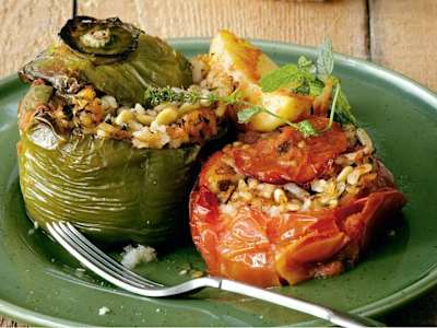 Gemista rellena (vegan)