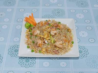 Arroz Frito con Gambas