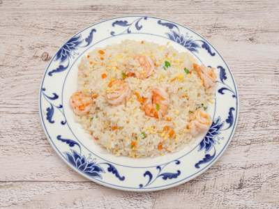 Arroz Frito con Gambas