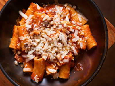 Rigatoni Amatriciana - Plato