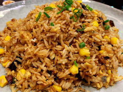Arroz Frito con Maíz y Setas