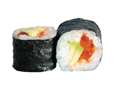 Maki de Ikura con Aguacate