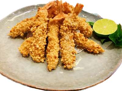 Langostinos Almendrados