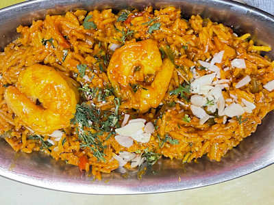 Gambas Biryani