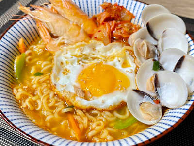 Ramen Coreano con Marisco