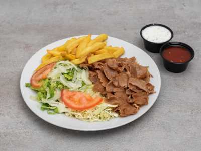 Plato Kebab Normal con Patatas