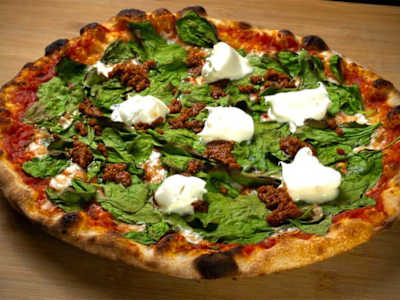 Pizza Espinacas